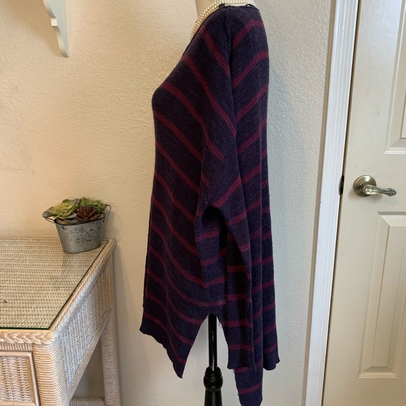 🎉 last chance🎉 FREE PEOPLE Oversized Striped Tunic Sweater XS - Picture 5 of 7